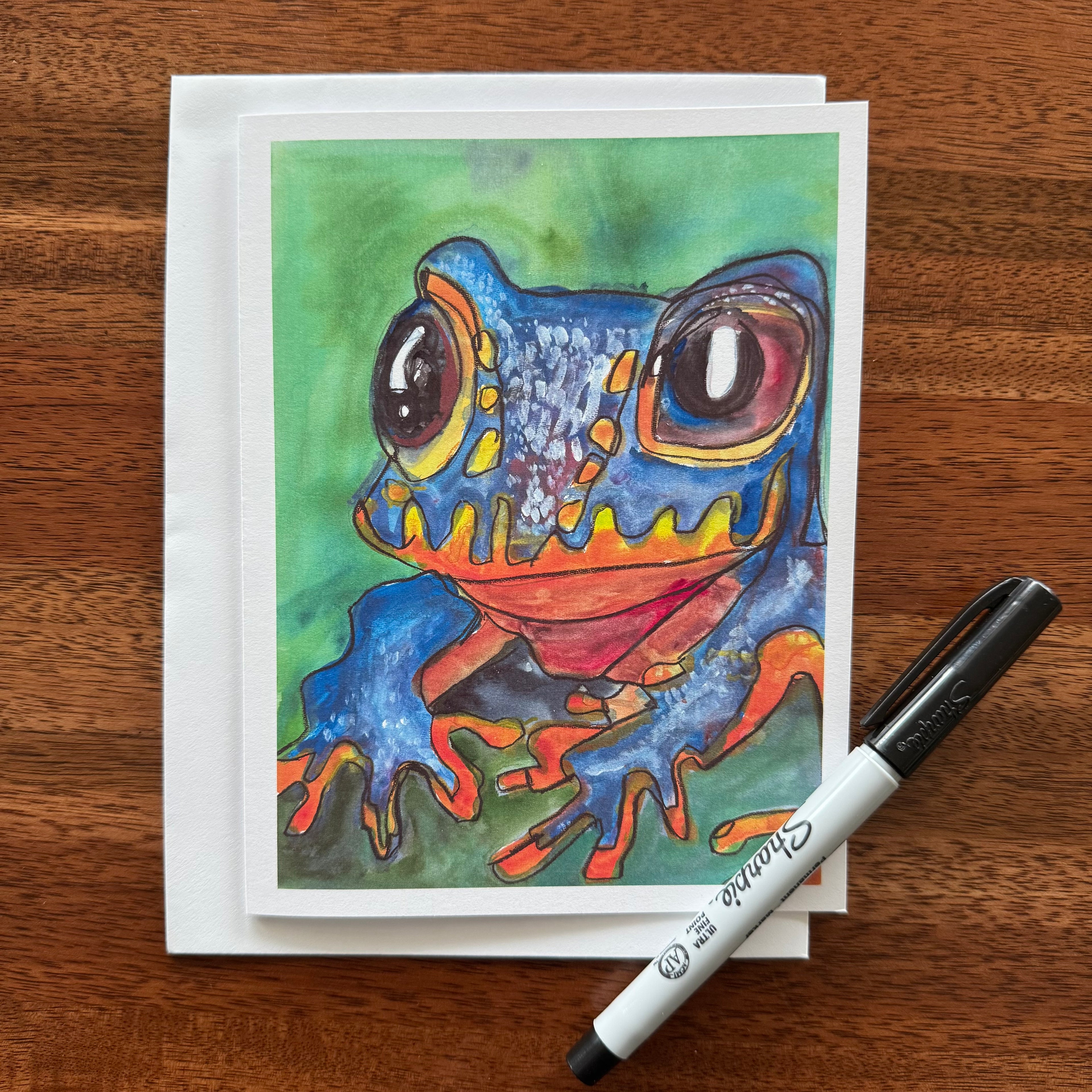 Frogs - Greeting cards set of 8 cards