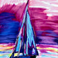 Sailboat (pink) - Art Prints