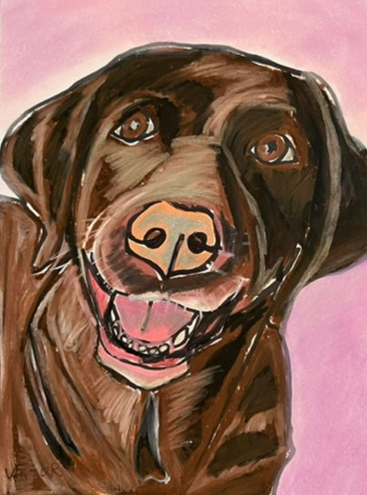 Brown Labrador - Art Prints