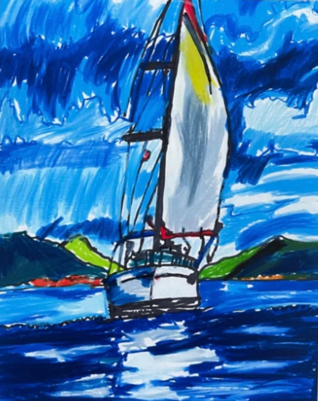 Sailing boat - Art Prints