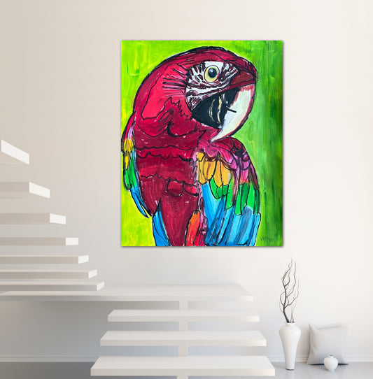 The Parrot Collection: Parrot 2 - fine prints and canvas prints in more size