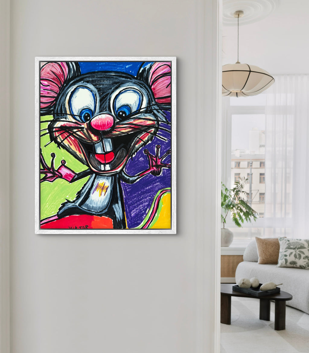 Joyful Mouse - Art Prints