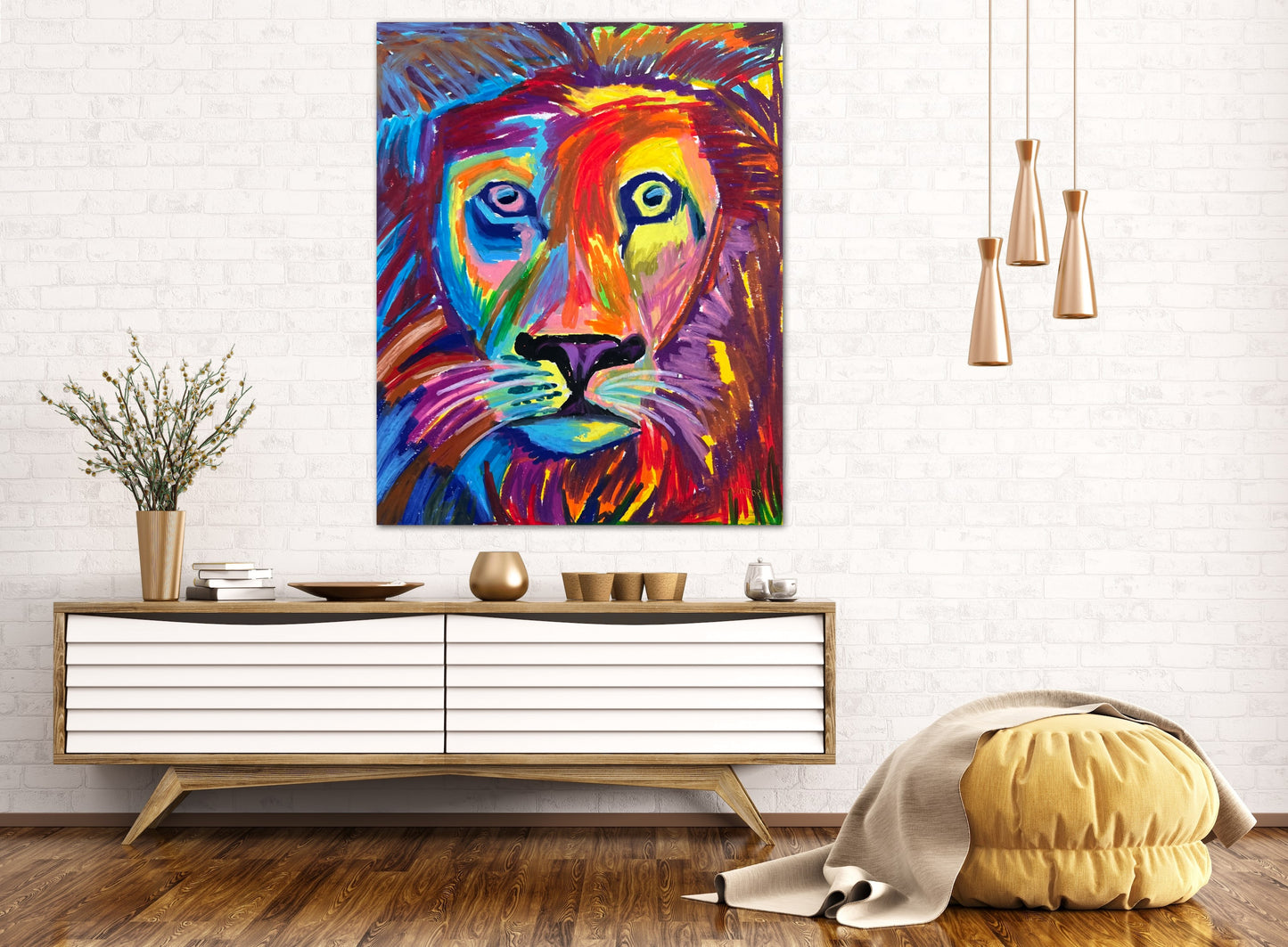 Kimba The Big Lion - fine prints and canvas prints in more size