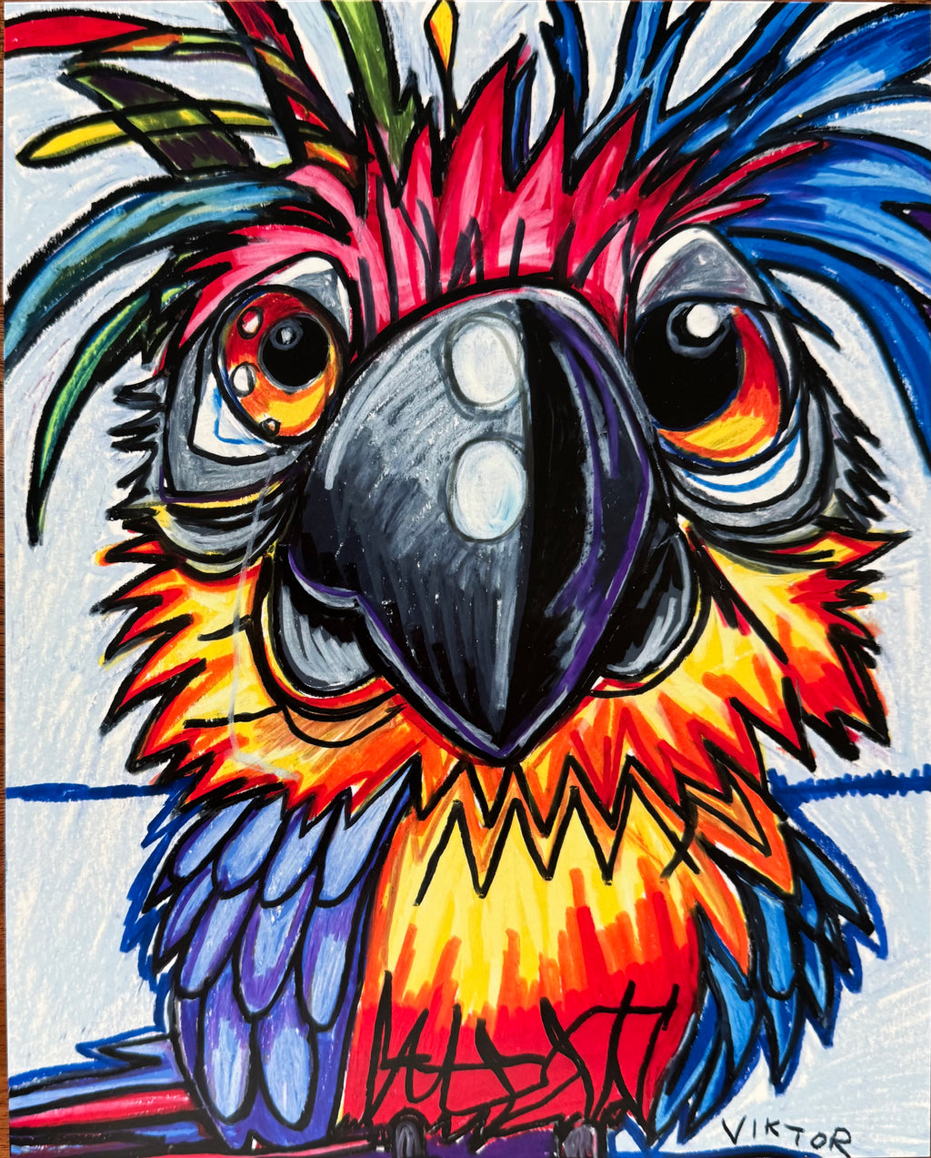 Crazy Parrot - Art Prints