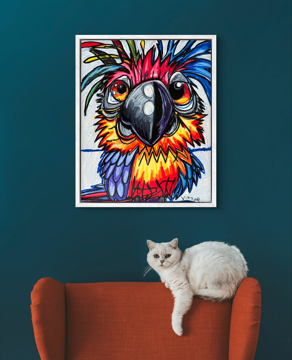 Crazy Parrot - Art Prints