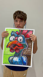 Chicken - ORIGINAL 16x20” - Vichy's Art