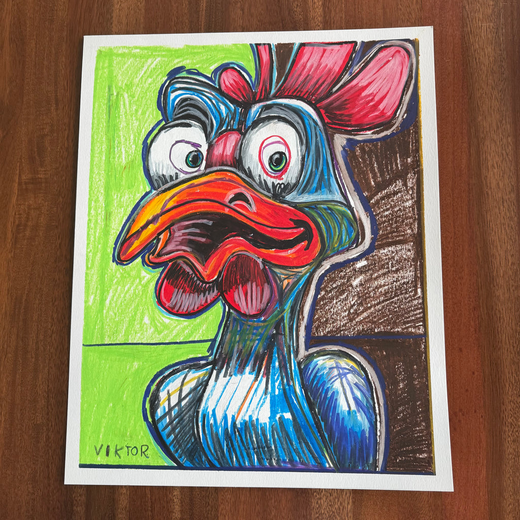 Chicken - ORIGINAL 16x20” - Vichy's Art