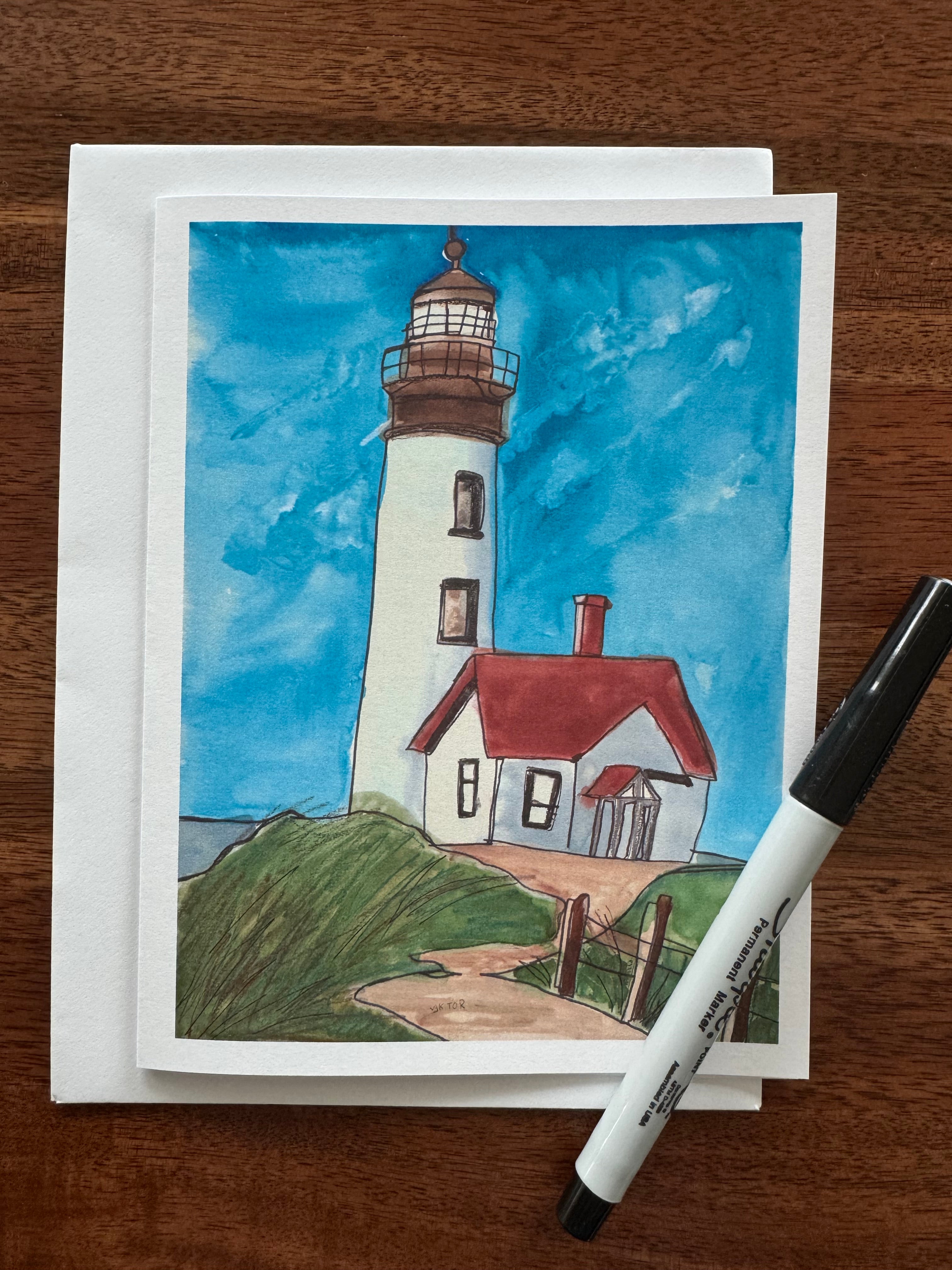 Lighthouses - Greeting cards set of 8 cards