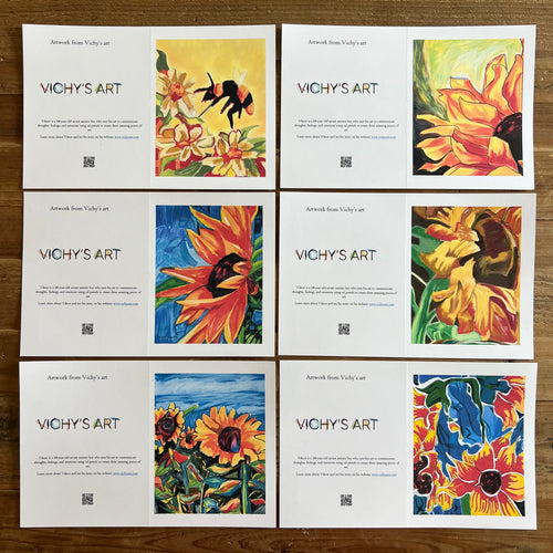 Amazing Sunflowers - Greeting cards - Vichy's Art