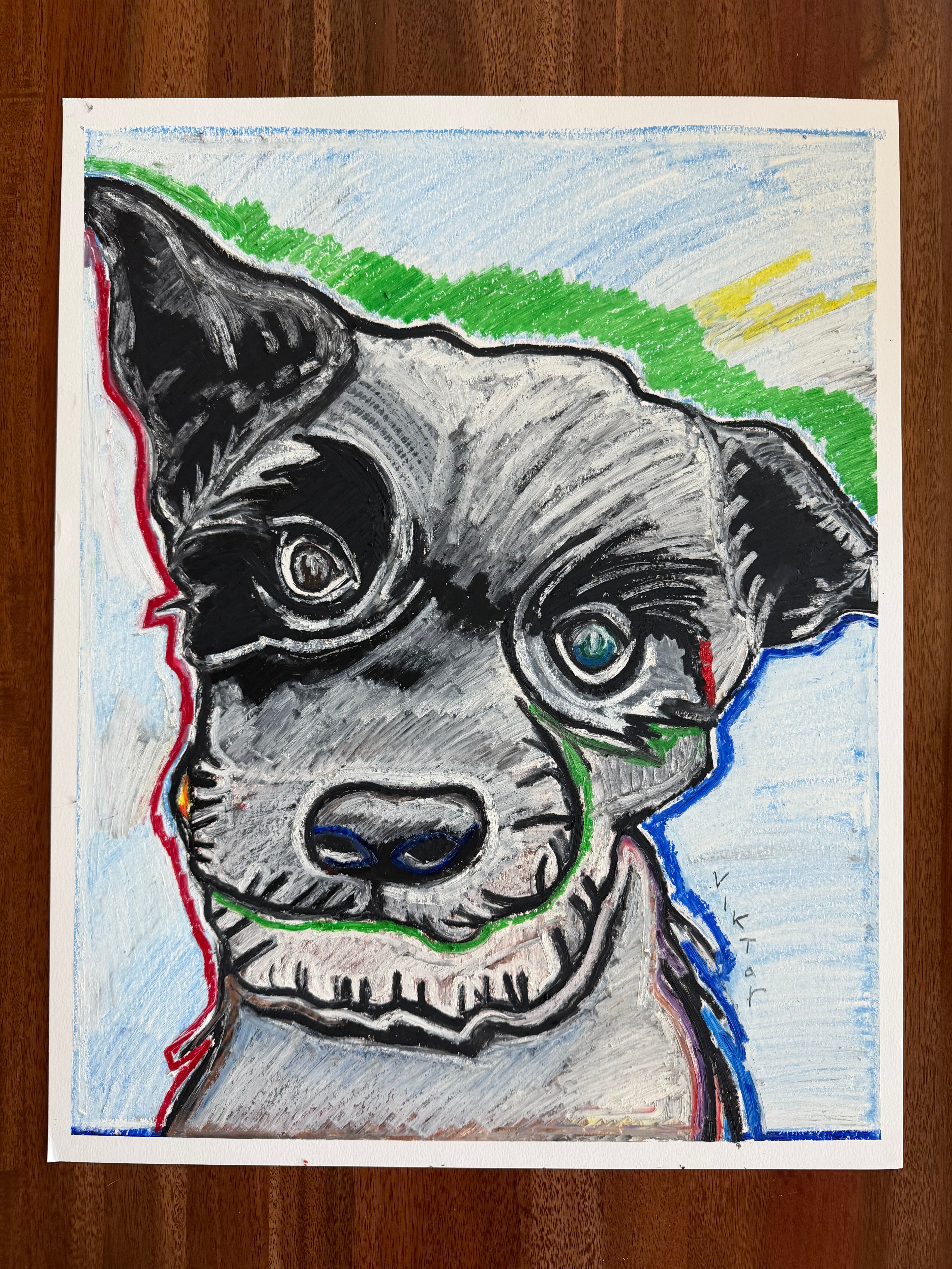 Small but Mighty - ORIGINAL OIL PASTEL ARTWORK - 19x24"