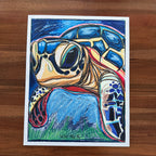 Shelly The Turtle - ORIGINAL 16x20” - Vichy's Art