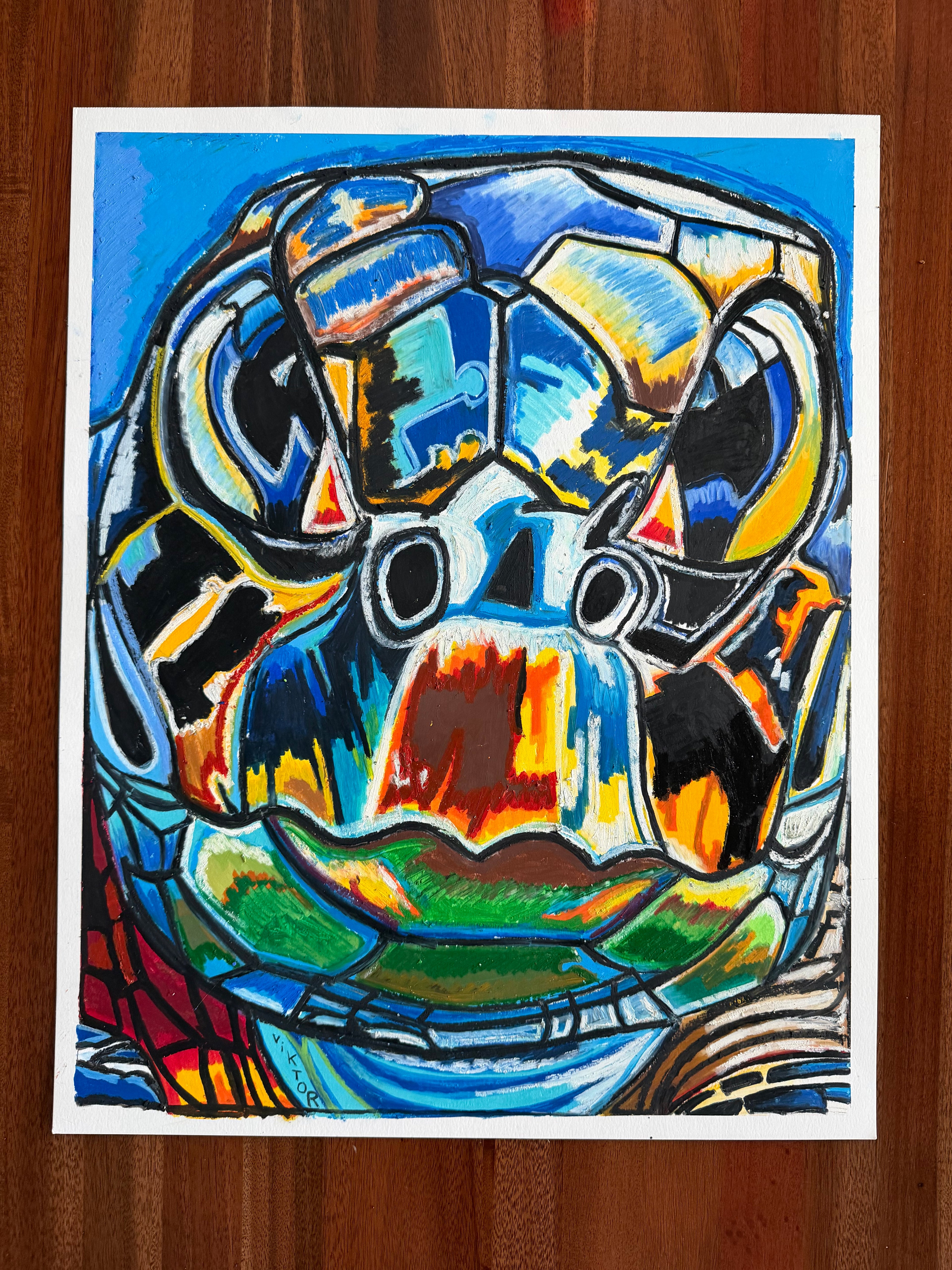 The Sentinel - ORIGINAL OIL PASTEL ARTWORK - 19x24"
