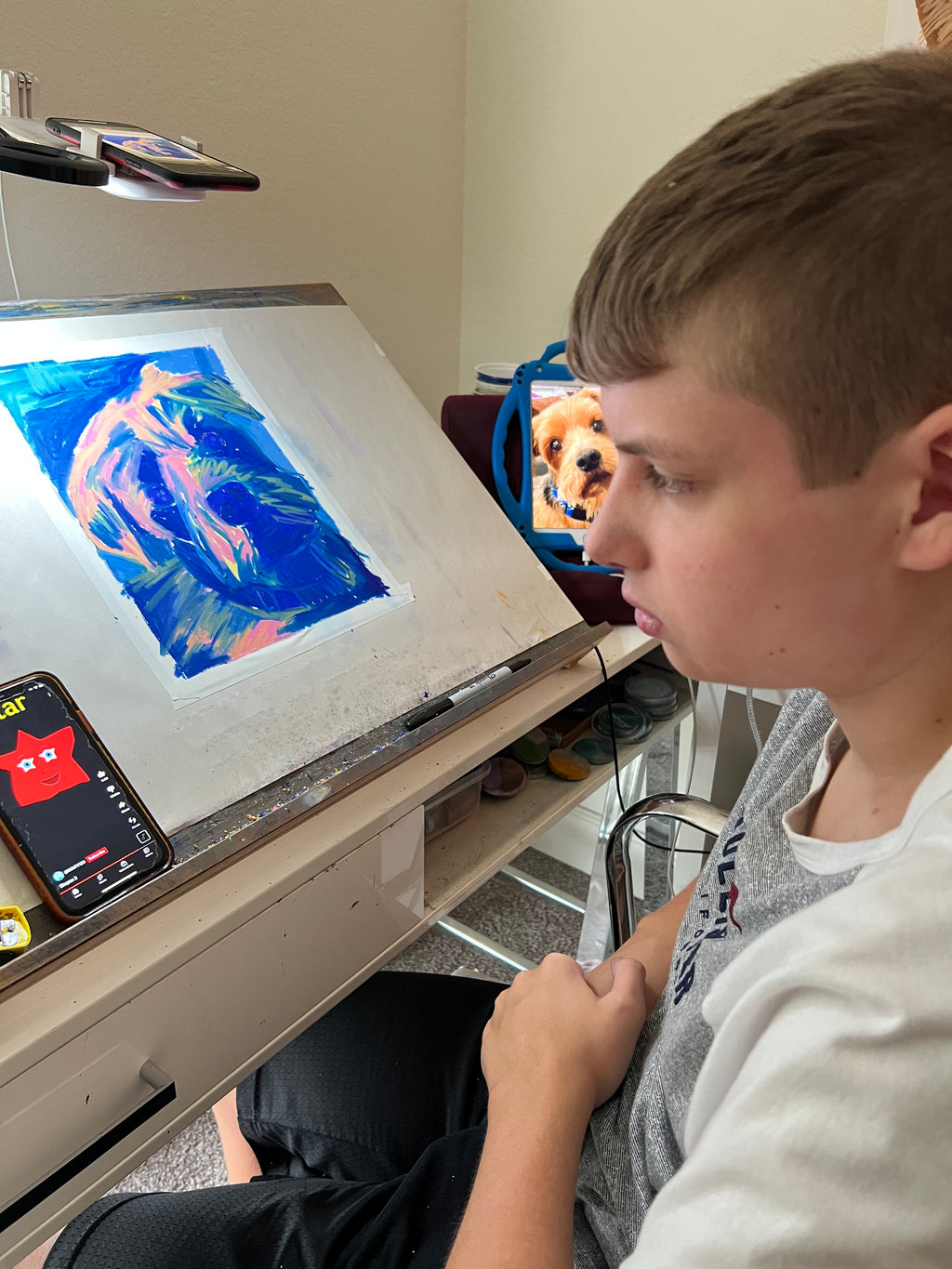 Blue - ORIGINAL 9x12"