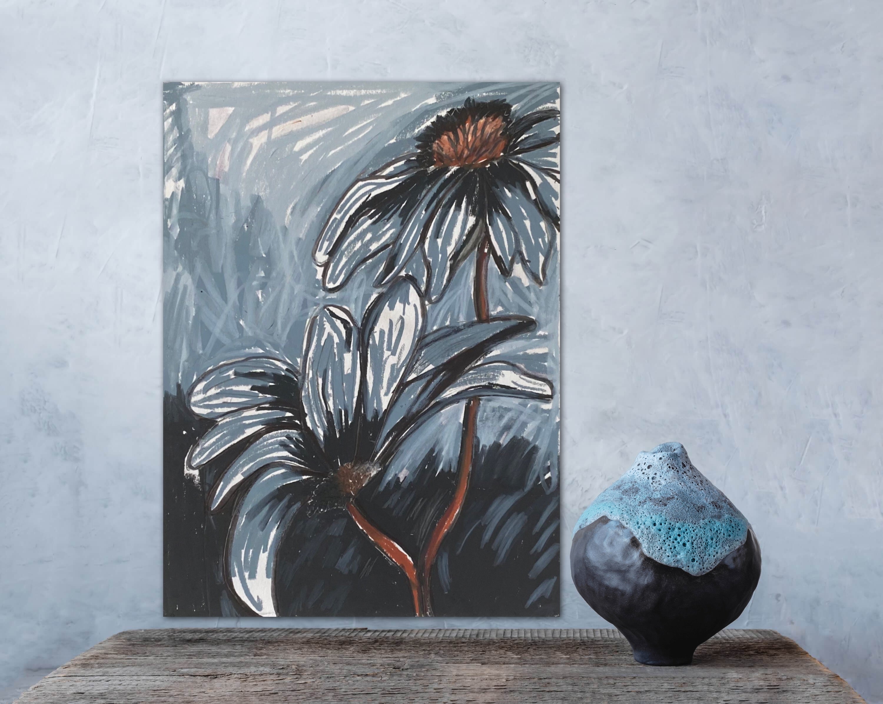 Black & White Daisies - Art Prints