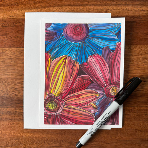 Cheerful Daisies - Greeting cards - Vichy's Art