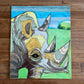 The Safari Collection: Rhino - ORIGINAL  14X17"