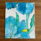 The Spring Flowers Collection: Blue Flowers - ORIGINAL  14X17"