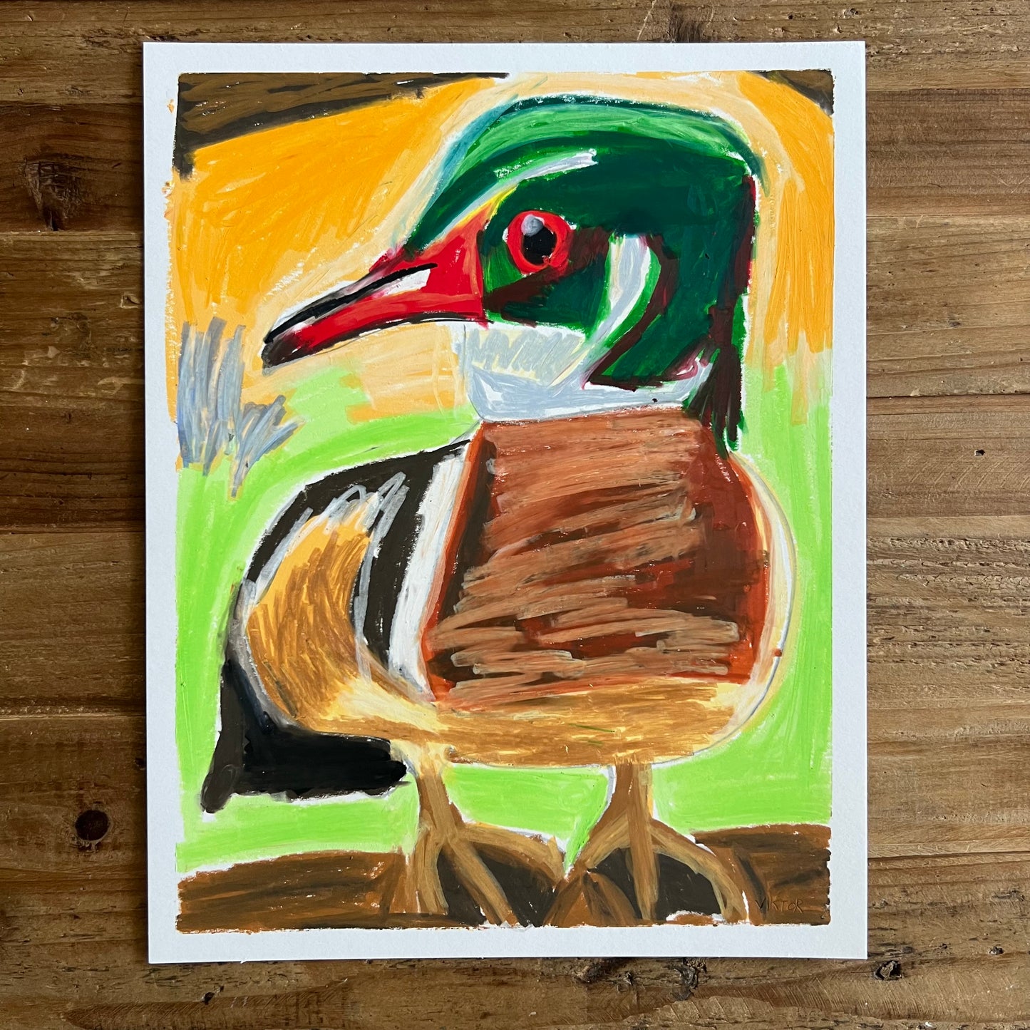 Wood Duck - ORIGINAL 11x14"