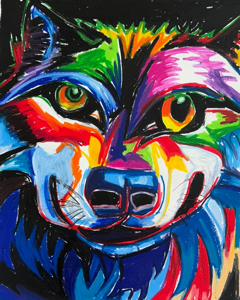 Wolfgang, The Wolf  - ORIGINAL  14x17”