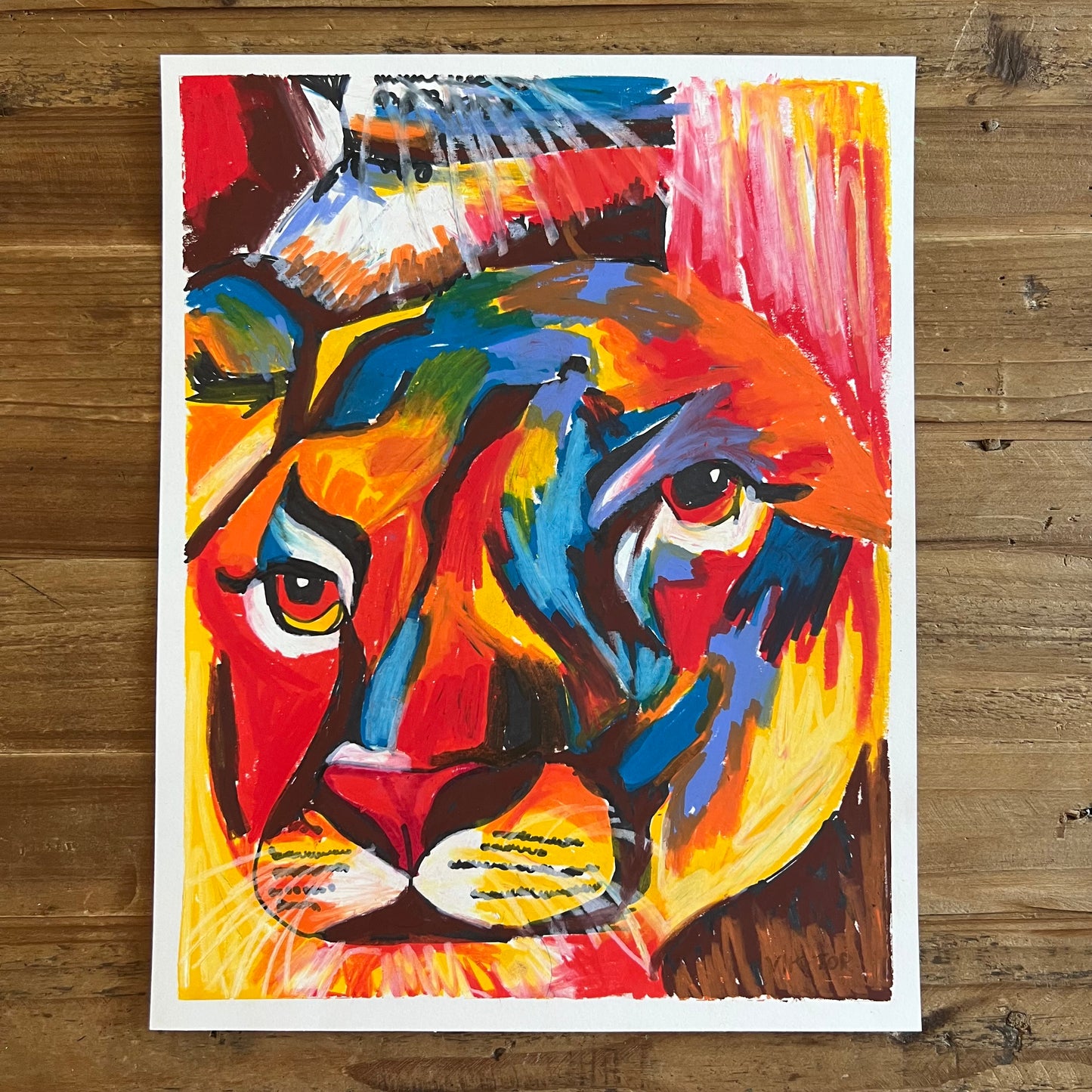 The Lioness - ORIGINAL  11x14”