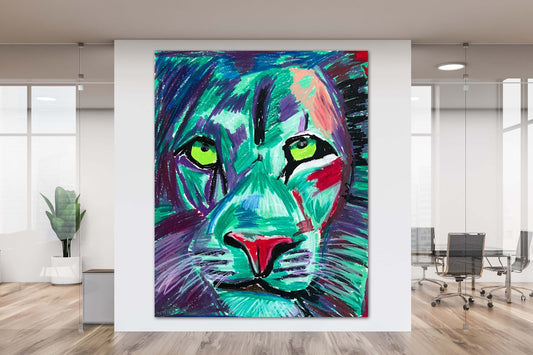 The Purple Lion - fine prints and canvas prints in more sizes