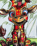 Baby Giraffe - Art Prints - Vichy's Art