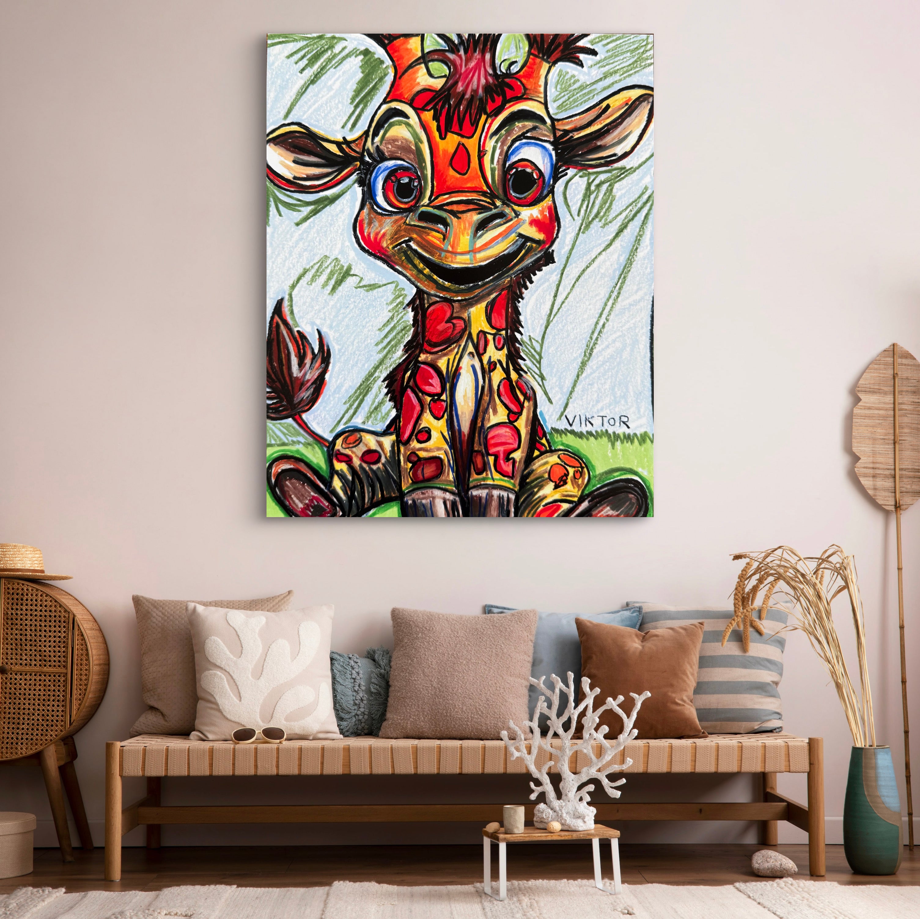 Baby Giraffe - Art Prints