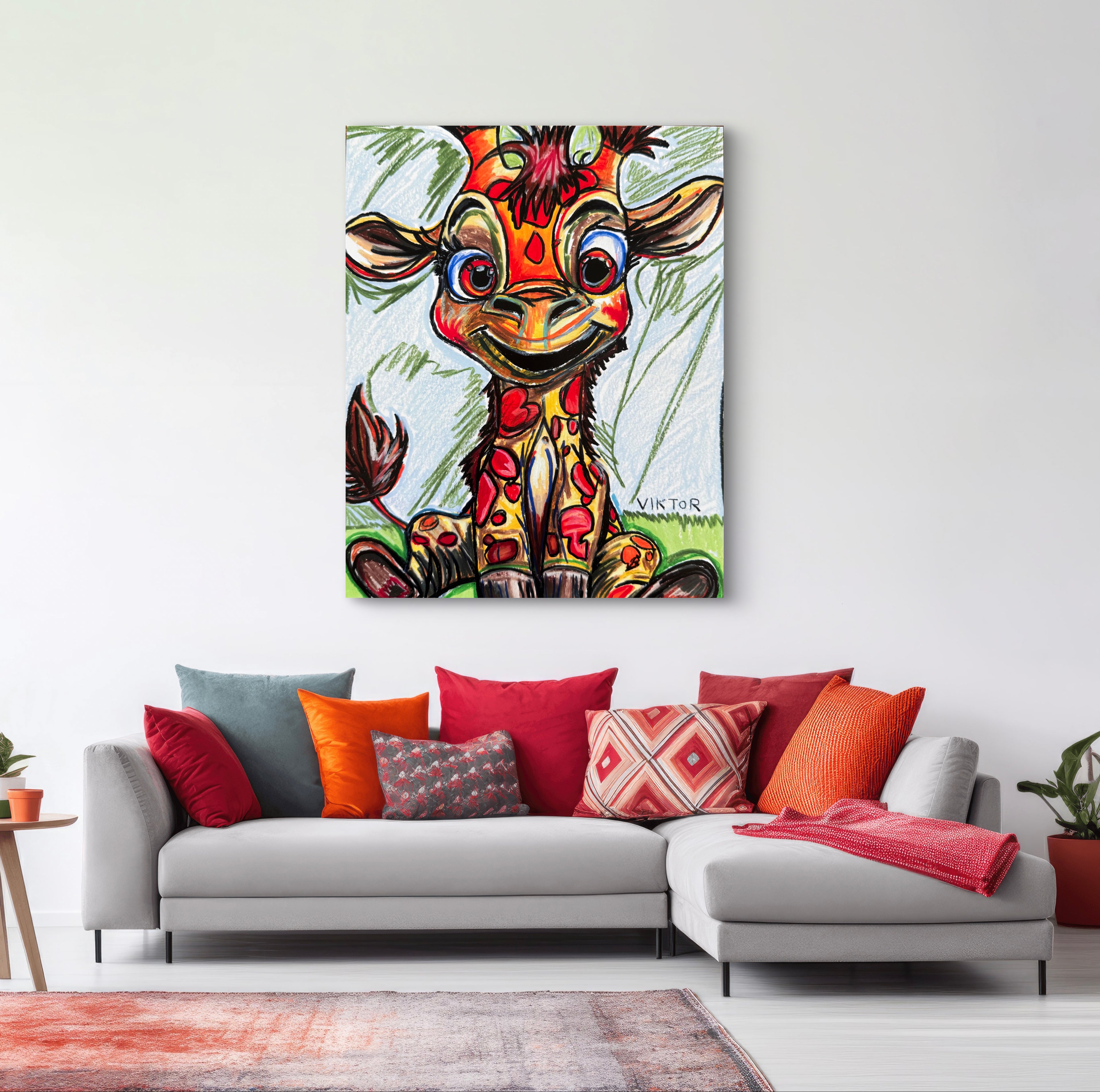 Baby Giraffe - Art Prints