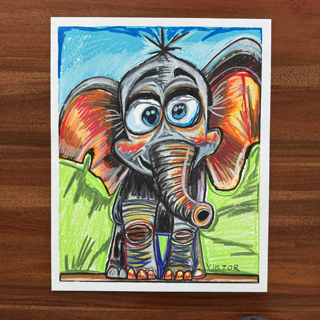 Asha - ORIGINAL OIL PASTEL ARTWORK - 16x20”