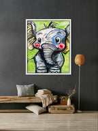 The Cute Baby Elephant - Art Prints
