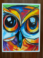 Vibrant Nocturnal Majesty - Original oil pastels artwork 19x24” (video attached)