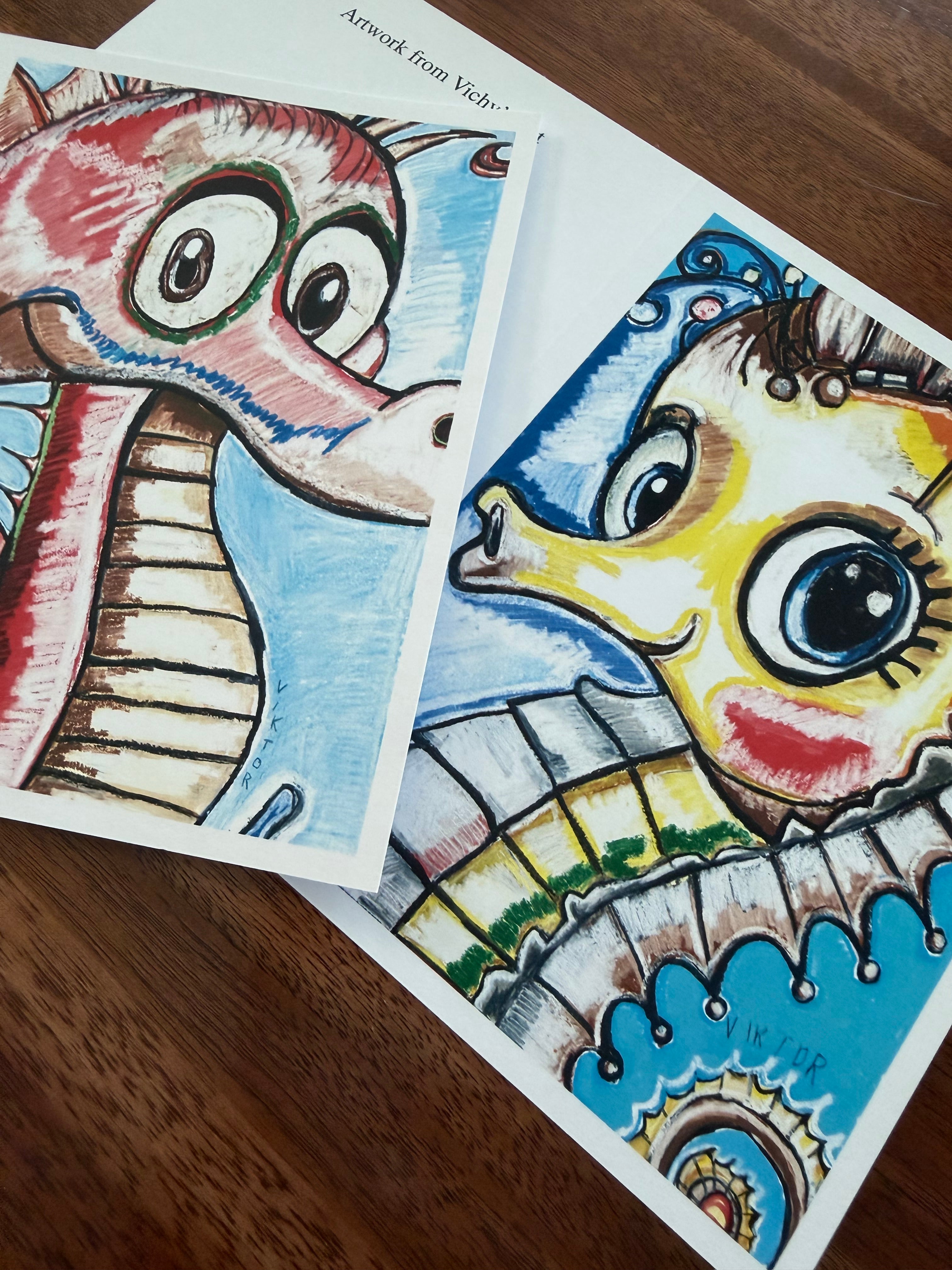 Sea Whimsy Cards - Greeting cards (set of 6)