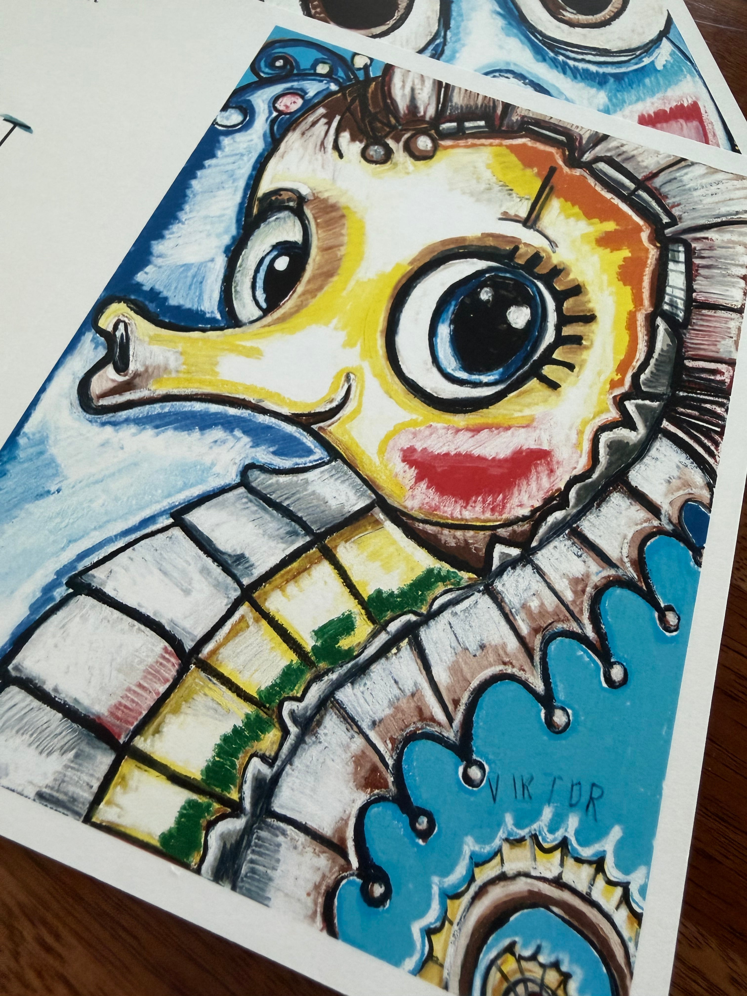 Sea Whimsy Cards - Greeting cards (set of 6)