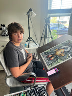 Morris - ORIGINAL OIL PASTEL ARTWORK - 19x24" (video attached)