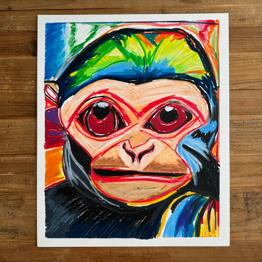 The Monkey Baby  - ORIGINAL  14x17”