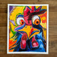 Randy Rooster  - ORIGINAL  14x17”