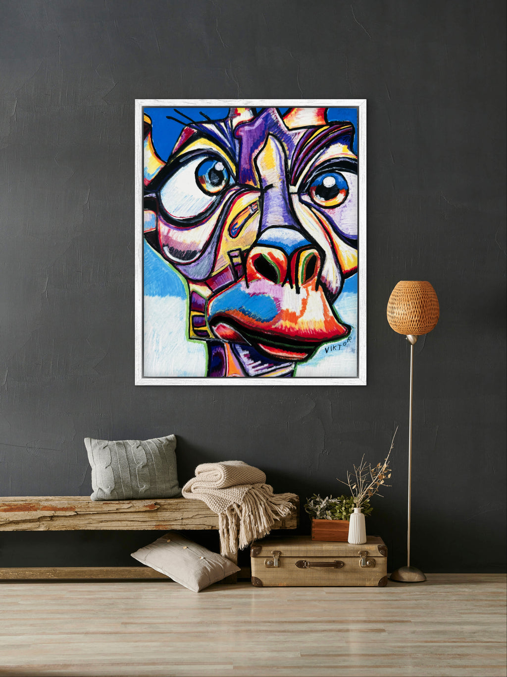 Giraffa Violetta - Art Prints