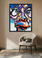 Giraffa Violetta - Art Prints