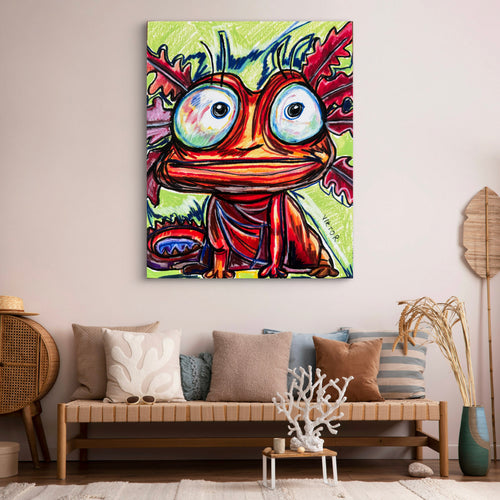 Axolotl - Art Prints - Vichy's Art