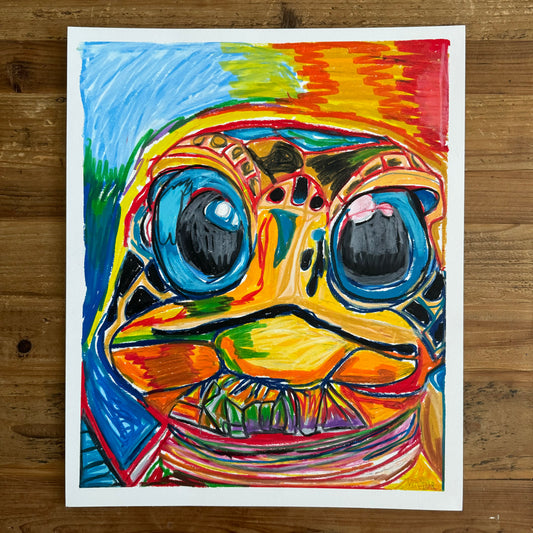 Taco the Turtle - ORIGINAL  14x17”