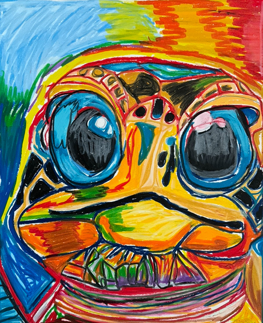 Taco the Turtle - ORIGINAL  14x17”