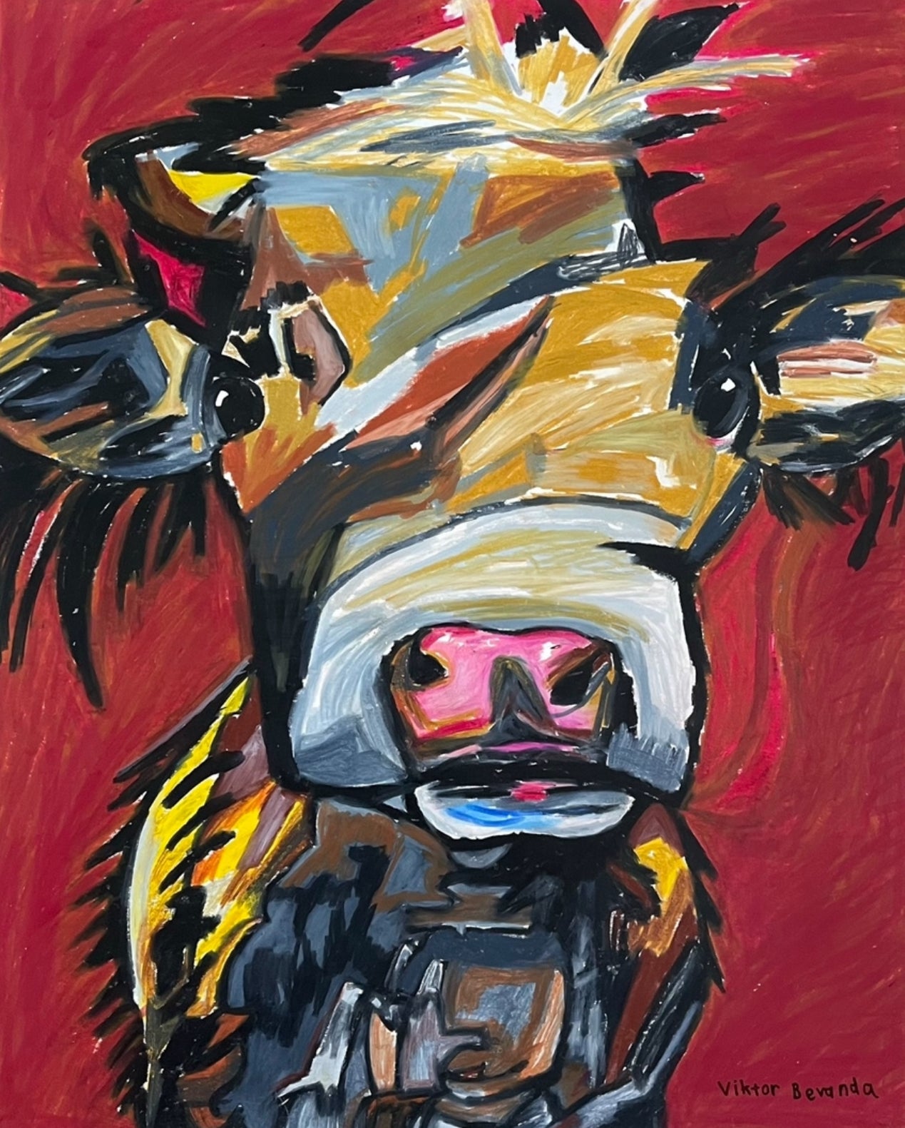 Cows - Set of 6 paper prints/canvas prints