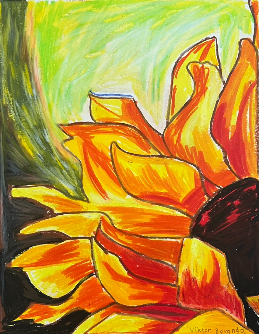 Sunflowers - Set of 6 paper prints/canvas prints - Vichy's Art