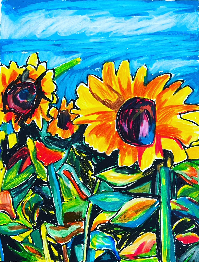 Sunflowers - Set of 6 paper prints/canvas prints