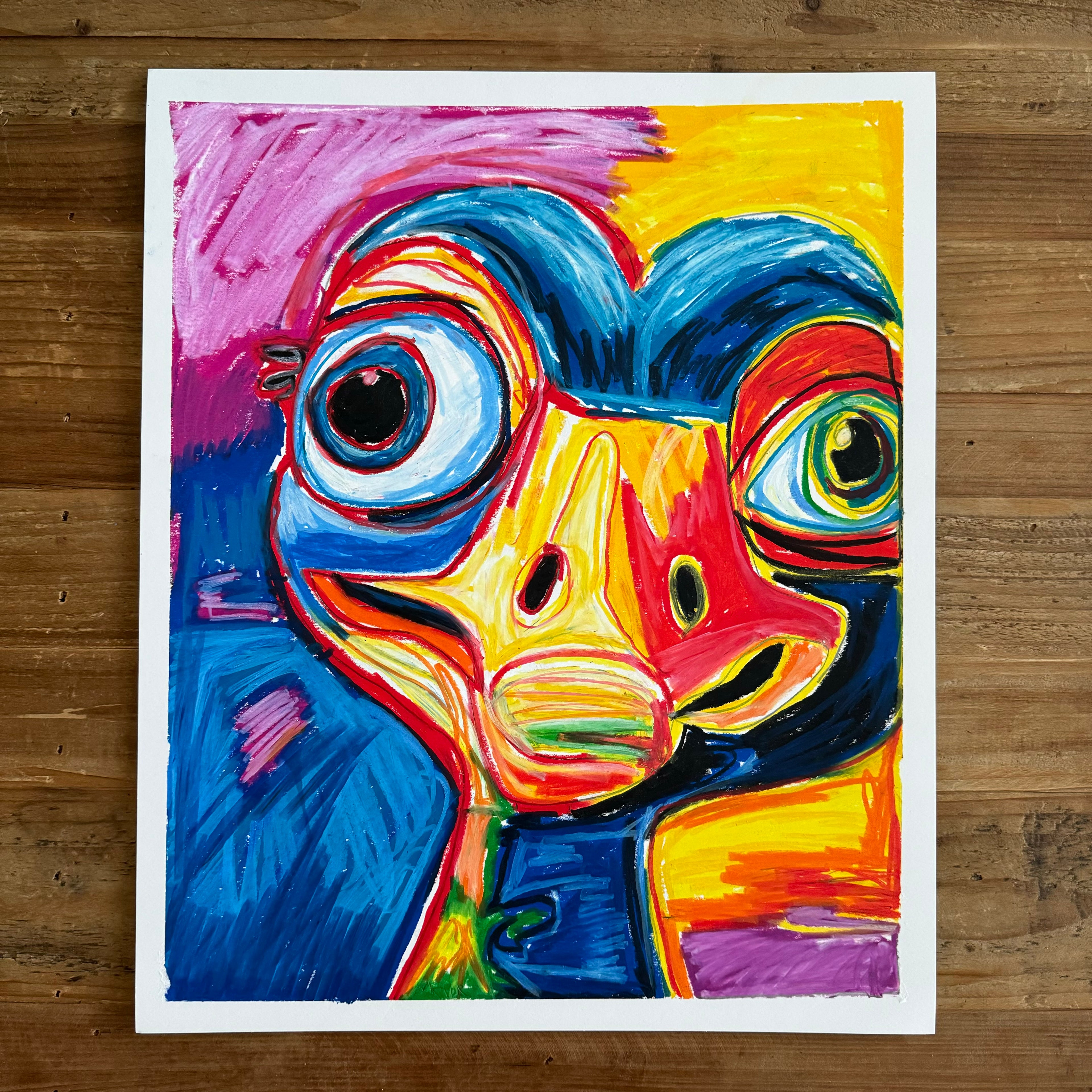 Sir Quackalot  - ORIGINAL  14x17” (video attached)