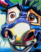 The Blue Donkey - Art Prints