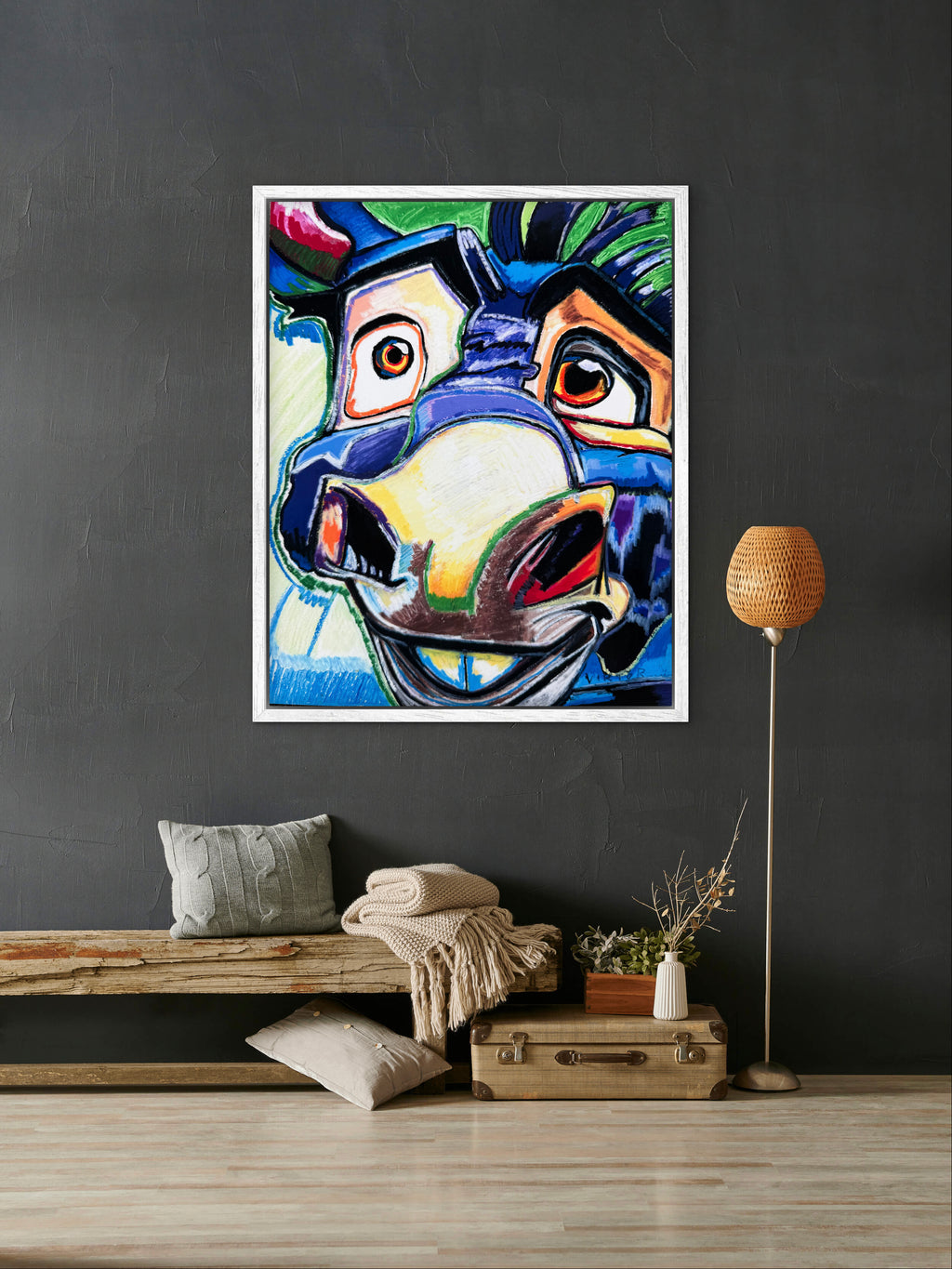 The Blue Donkey - Art Prints