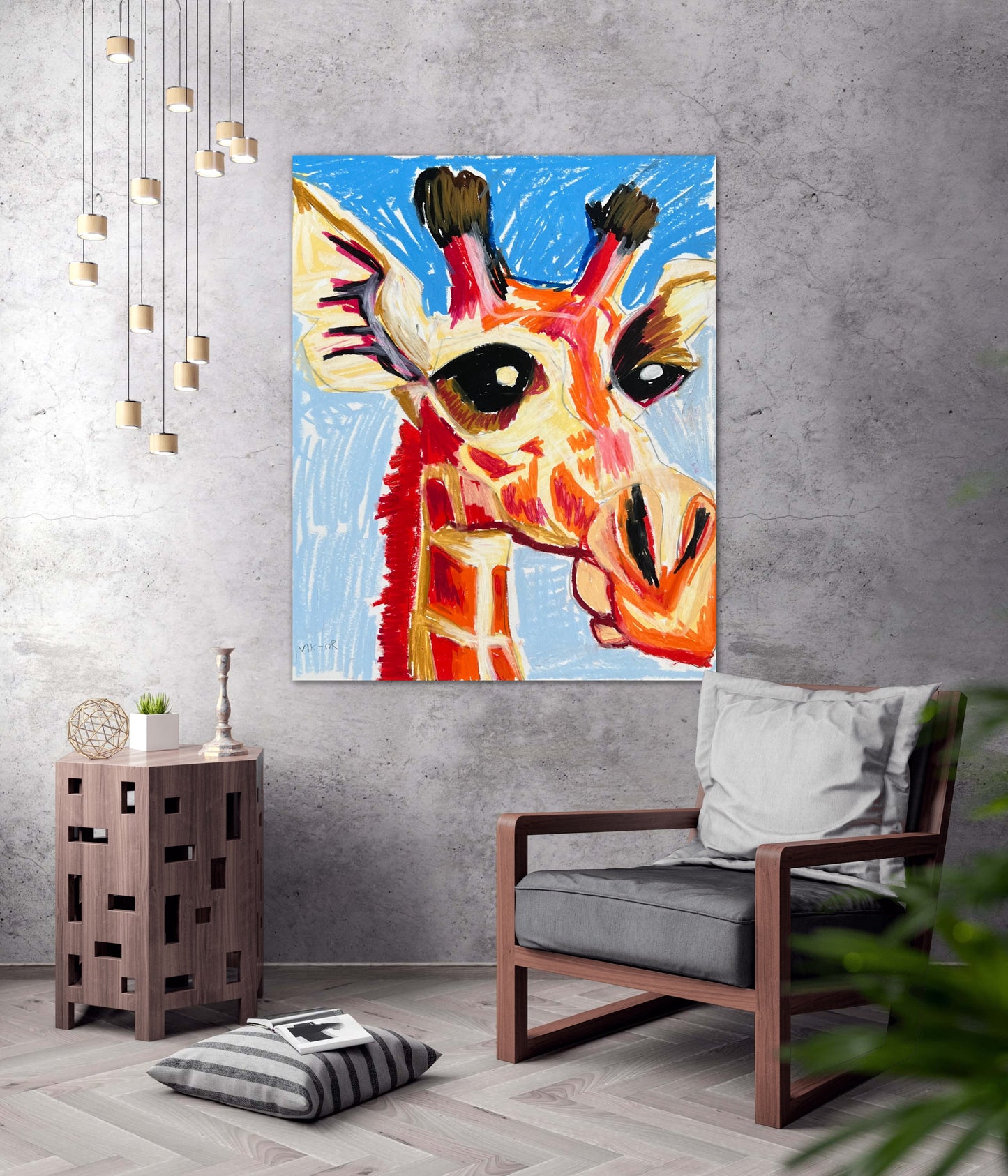 Lady Giraffe - fine prints and canvas prints in more size