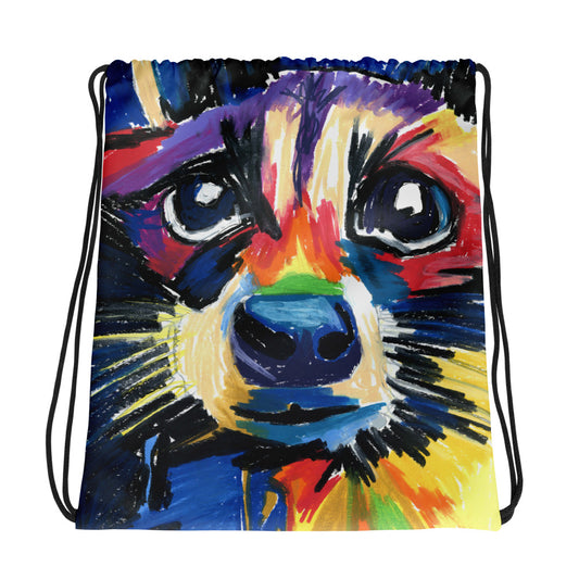 Raccoon - Drawstring bag