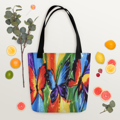 Colorful Butterflies - Tote bag - Vichy's Art